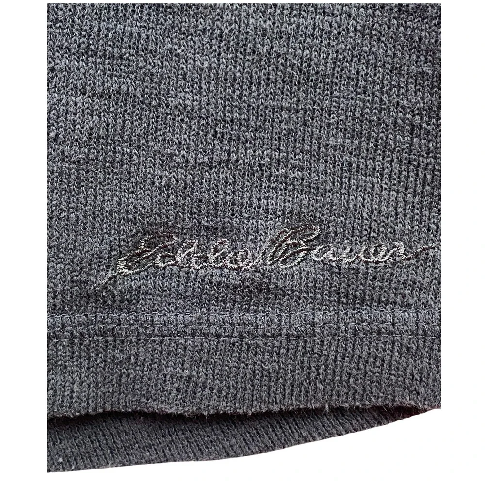 Eddie Bauer Sweater Mens Medium Lightweight Pullover Preppy Academia Embroidered - Picture 4 of 8